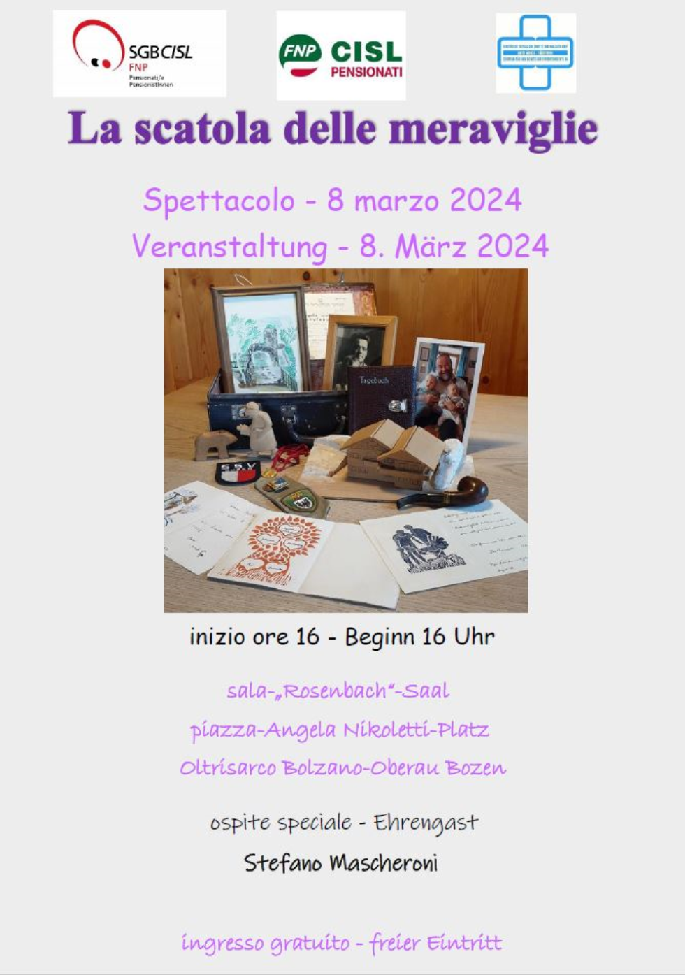 Spettacolo 8 marzo 2024 - 