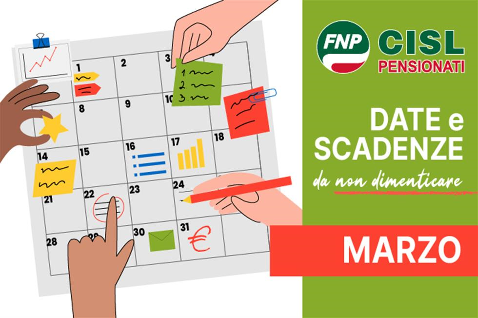 Vi ricordiamo che... scadenze e date utili di marzo 2026