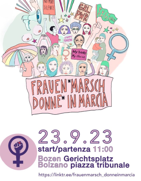 frauen*marsch-donne*in marcia 2023