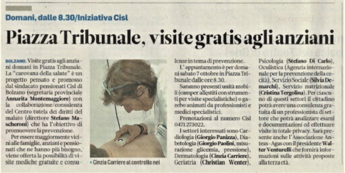 Conferenza Stampa - Carovana della Salute